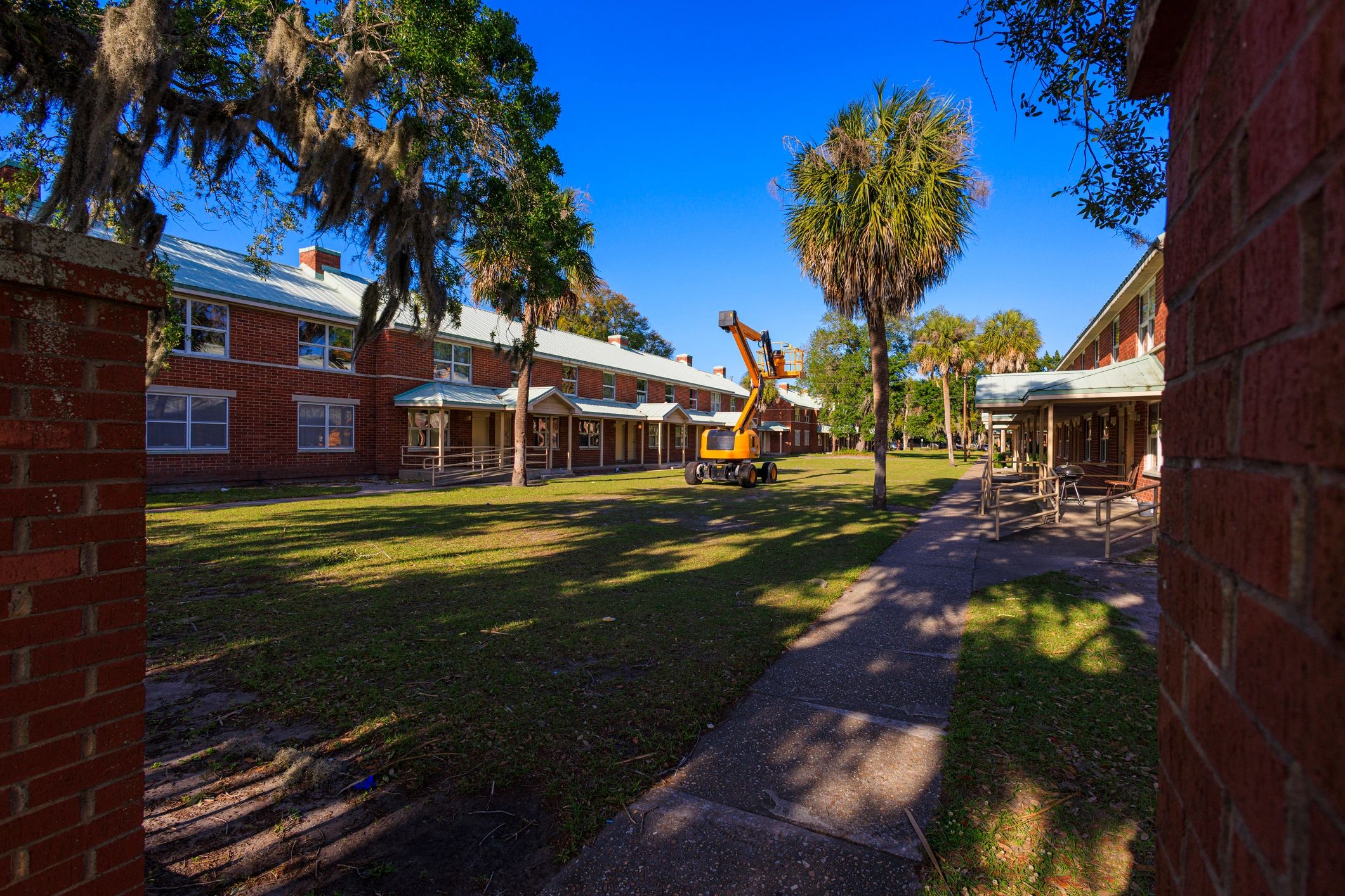 Residential community buildings and grounds